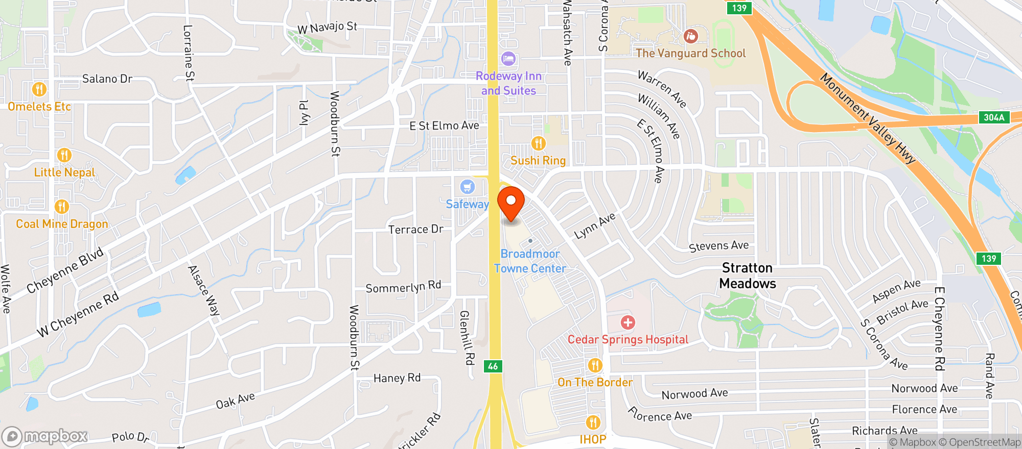 Map showing Corks Bottles & Brews