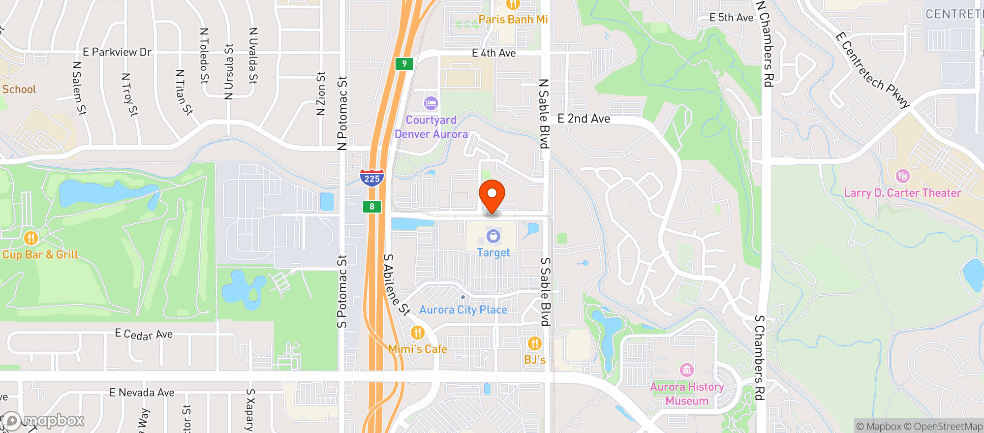 Map showing Supertarget