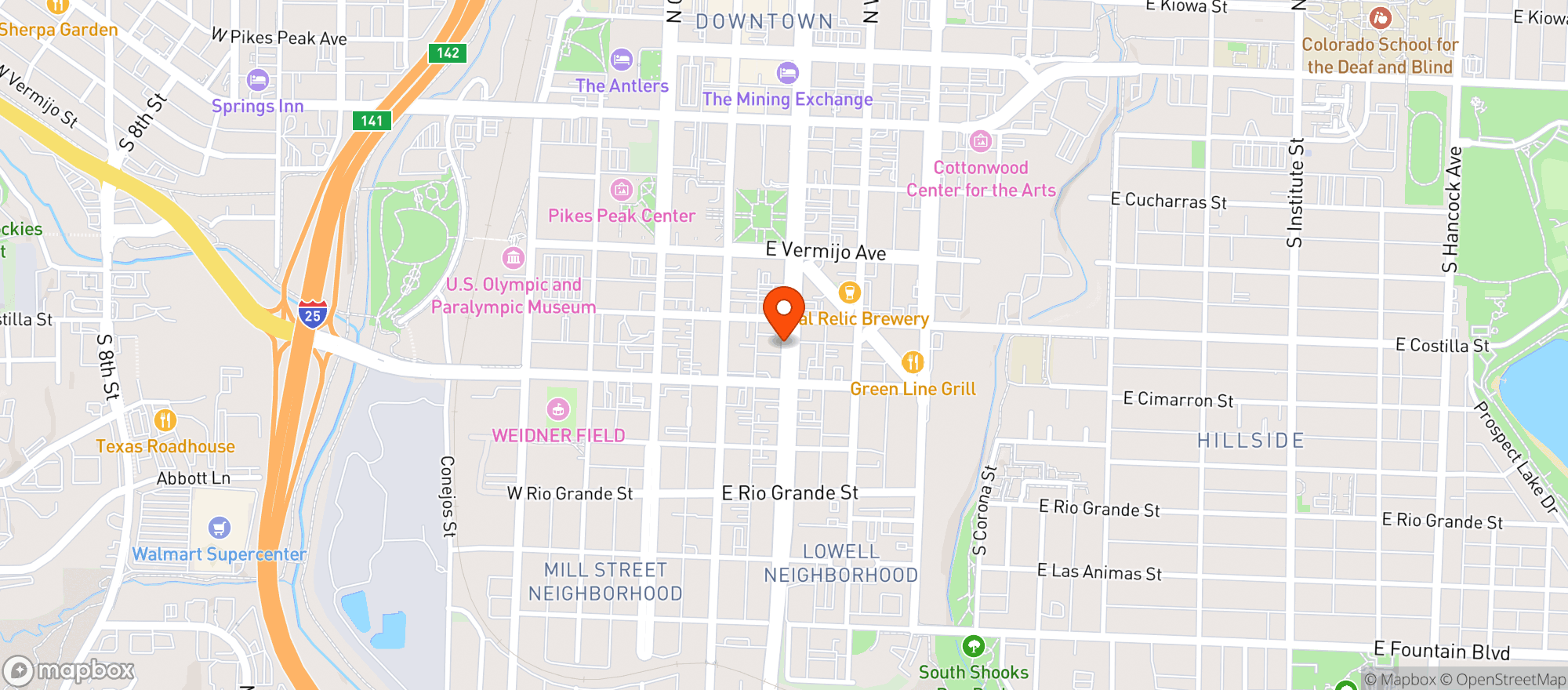 Map showing Jinya Ramen Bar