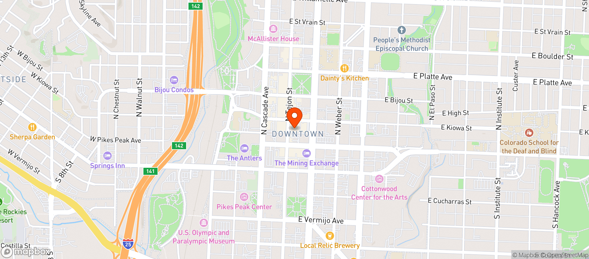 Map showing Avenue 19