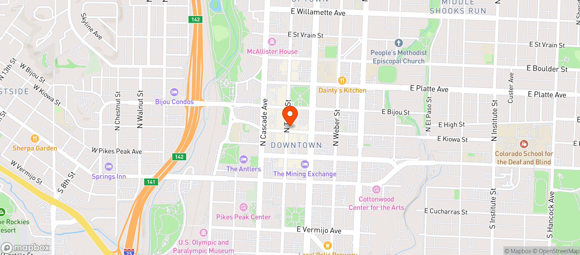 Map showing The Rabbit Hole