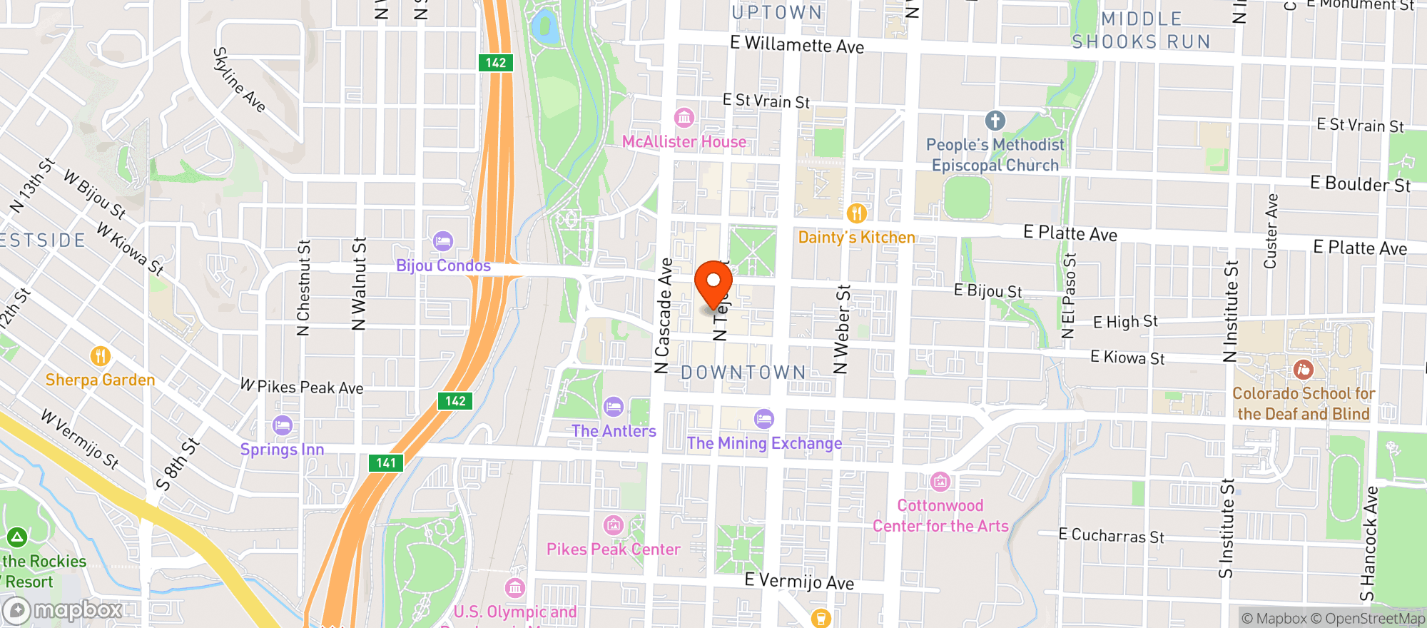 Map showing Misfits Brewery