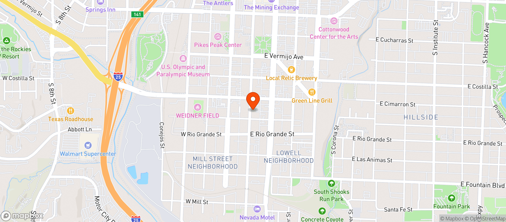 Map showing Urban Animal Brewery