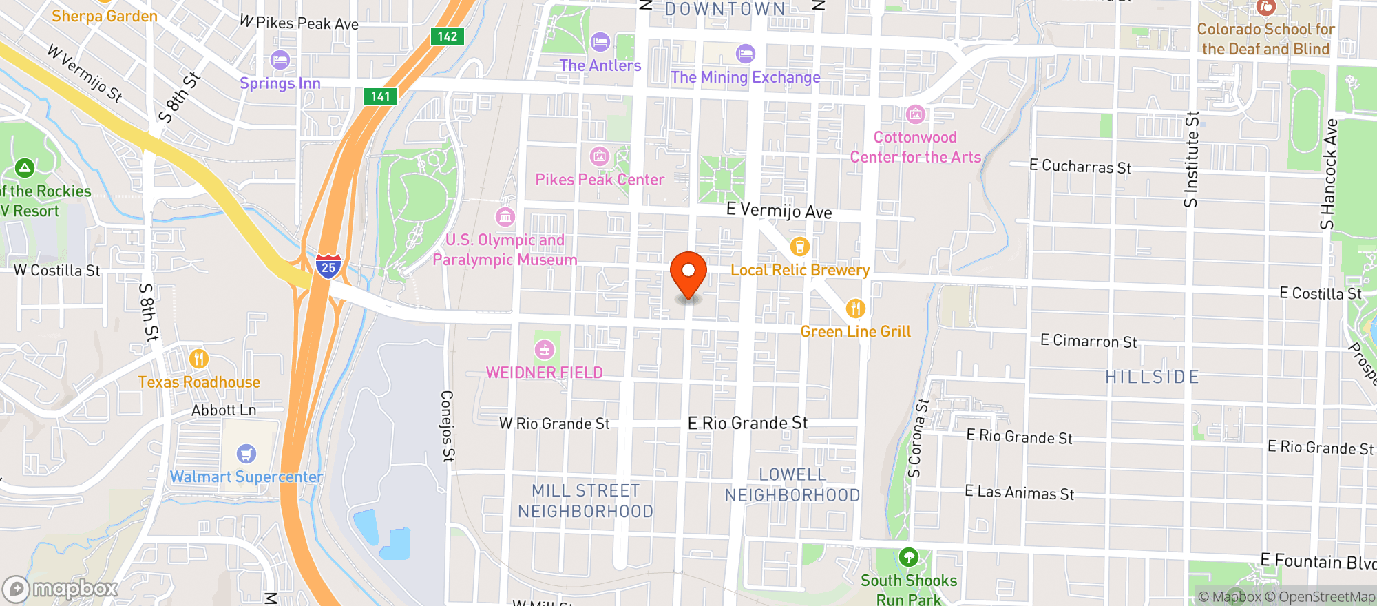 Map showing Zocalo