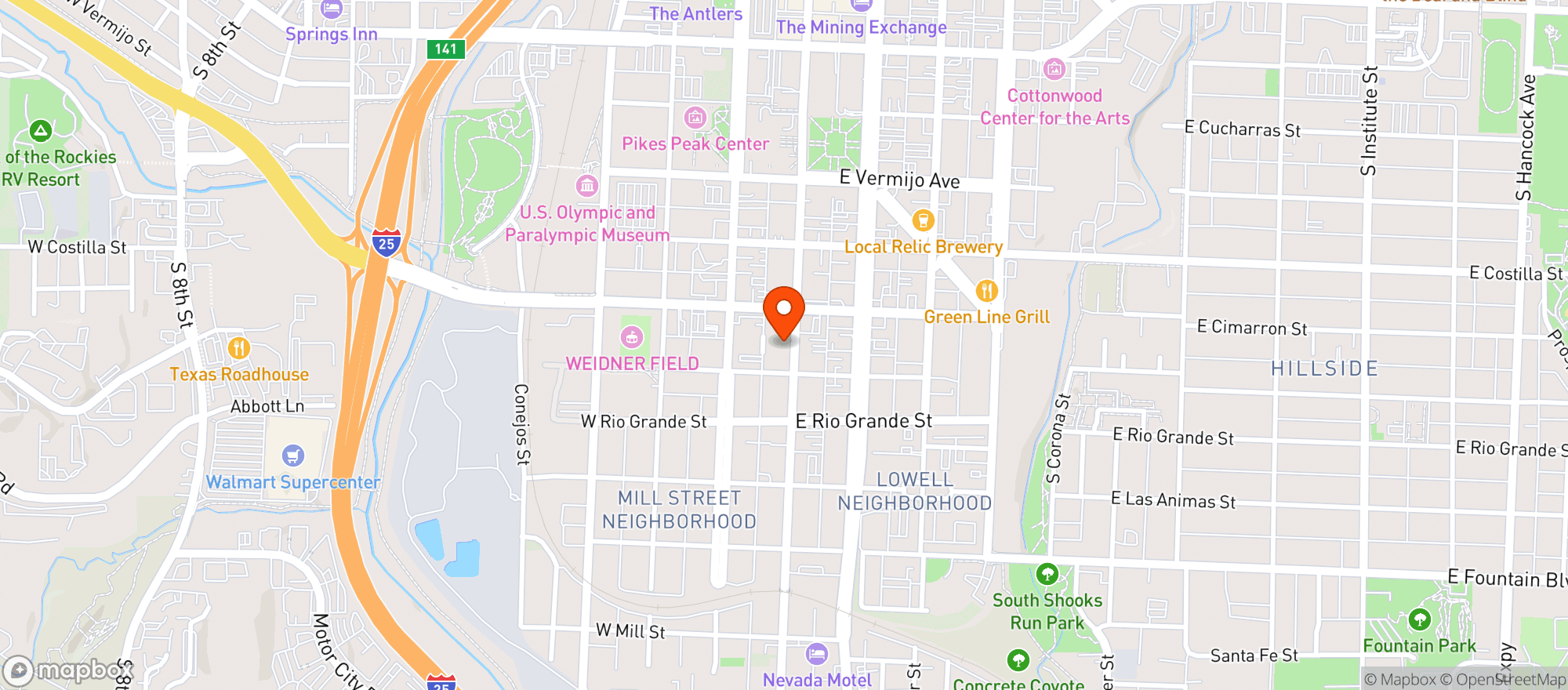 Map showing Streetcar 520