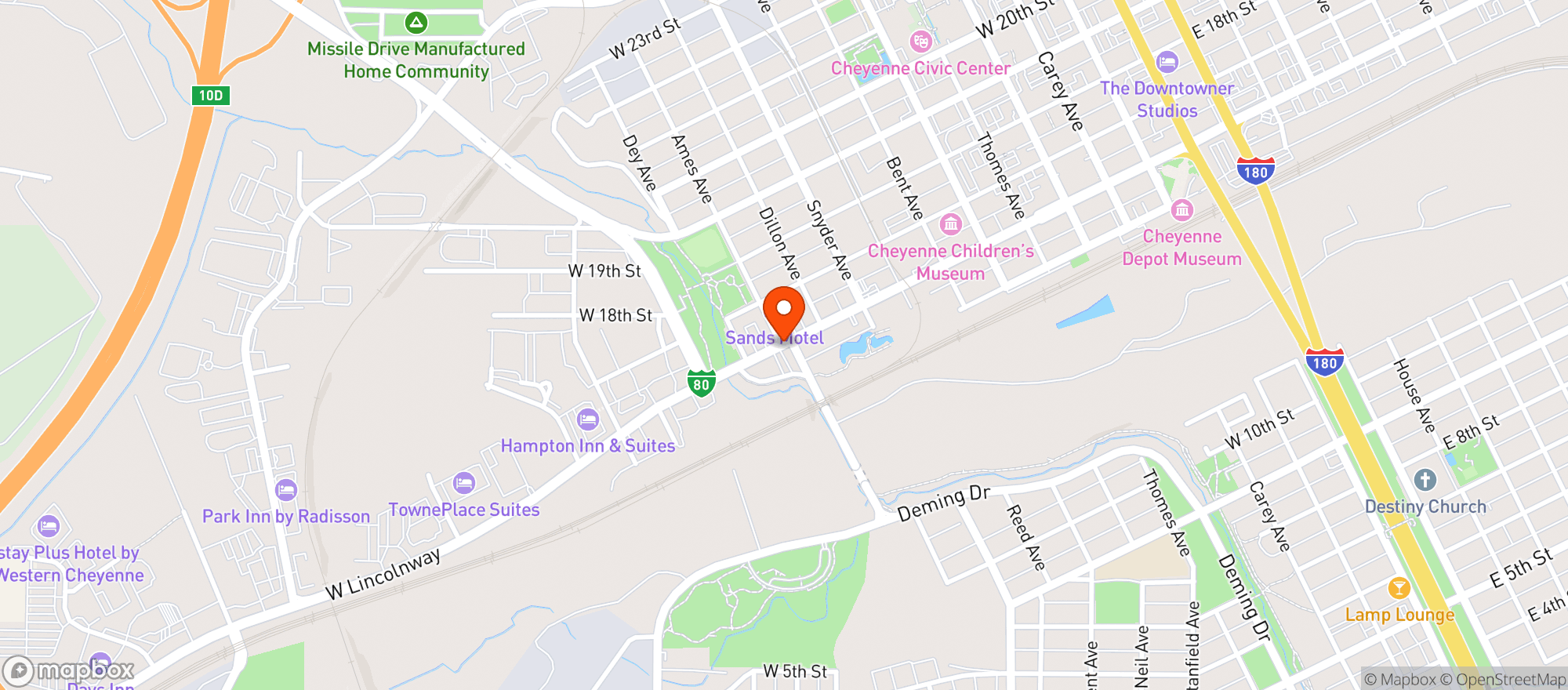 Map showing Eagles Nest
