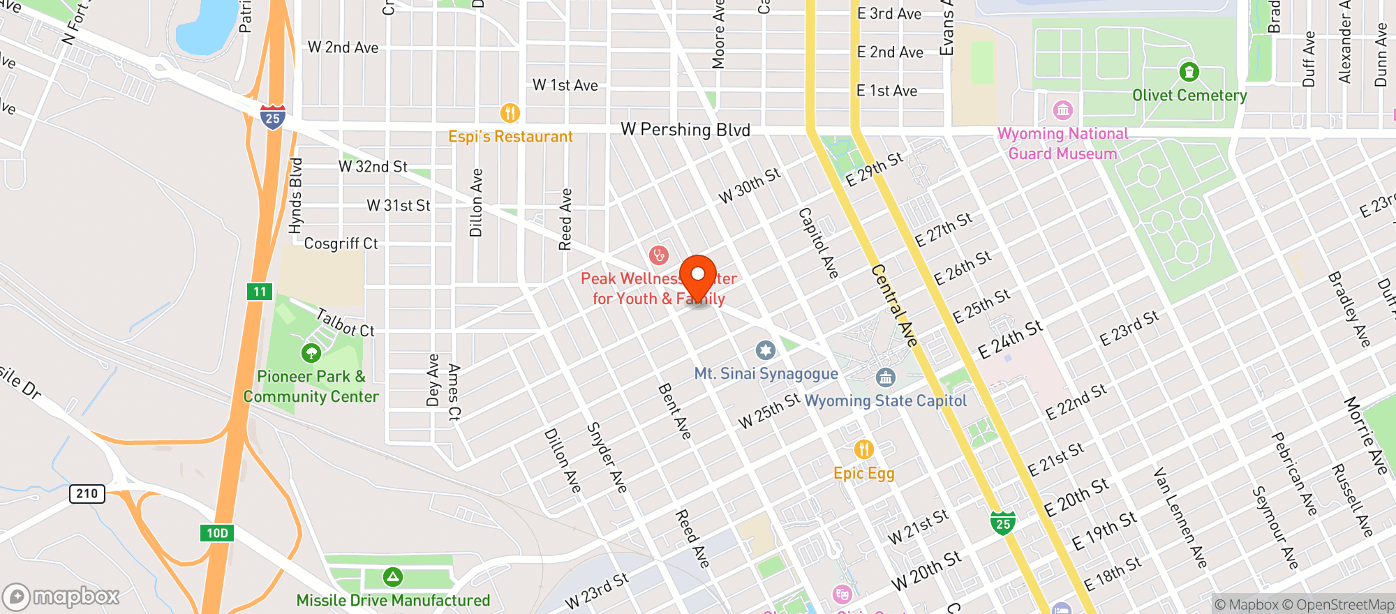 Map showing Knights Of Columbus
