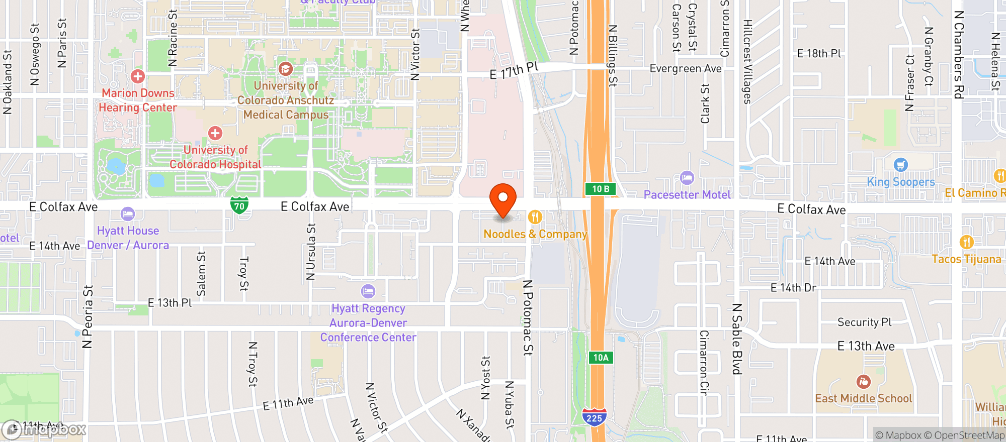 Map showing Capital Wine & Spirits