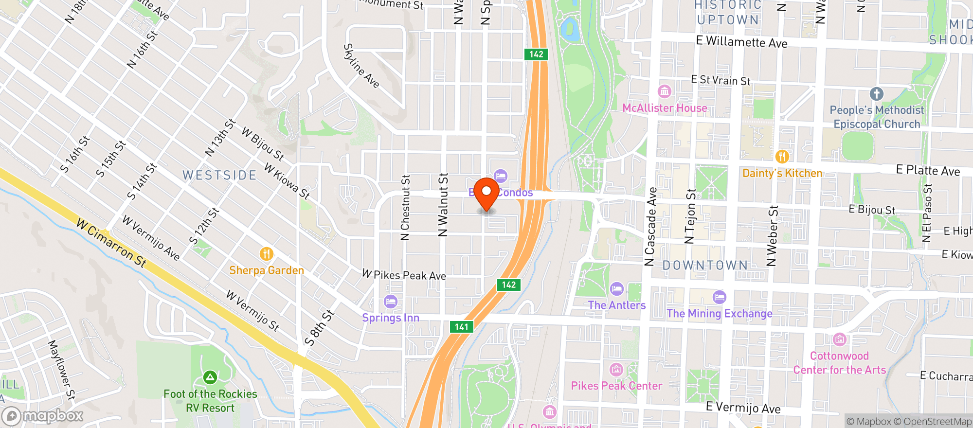 Map showing Drive In Liquors & Smoke