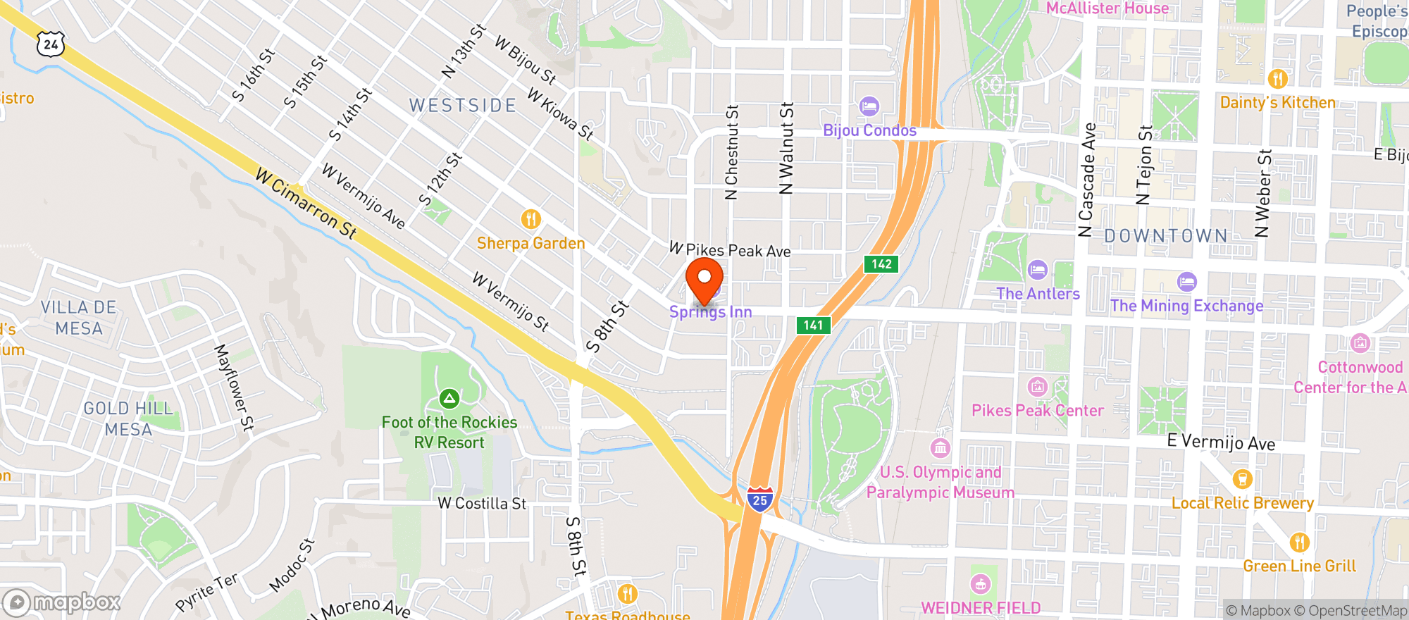 Map showing Emerald City Wellness