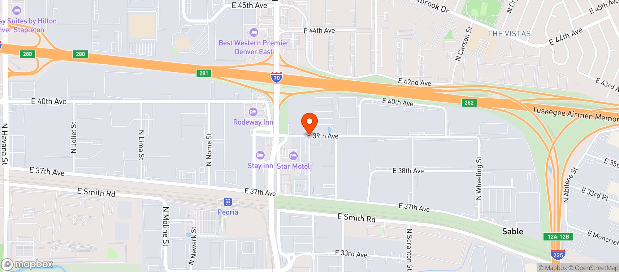 Map showing Kind Love Express