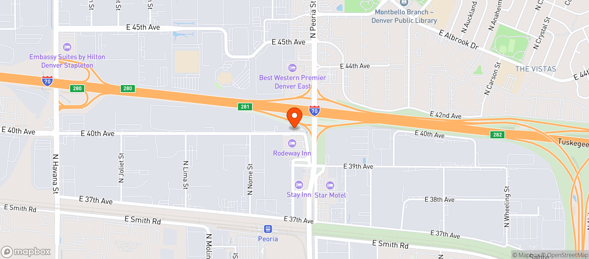Map showing Fired Cannabis - Peoria