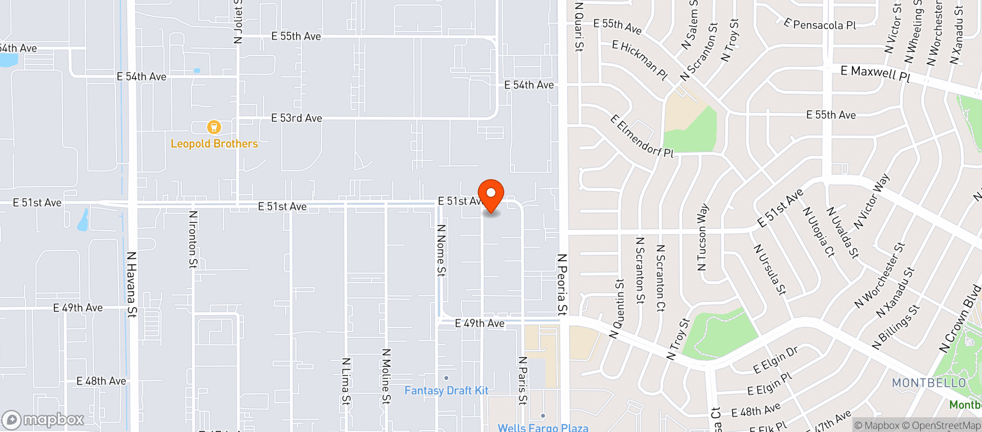 Map showing Seed & Smith