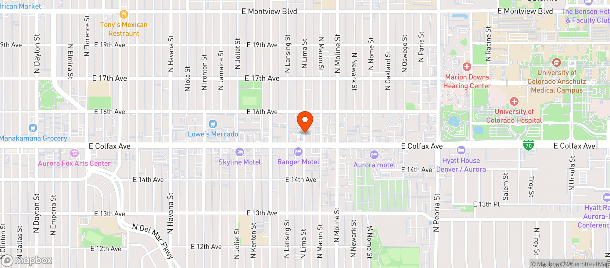 Map showing Carniceria Y Verduleria