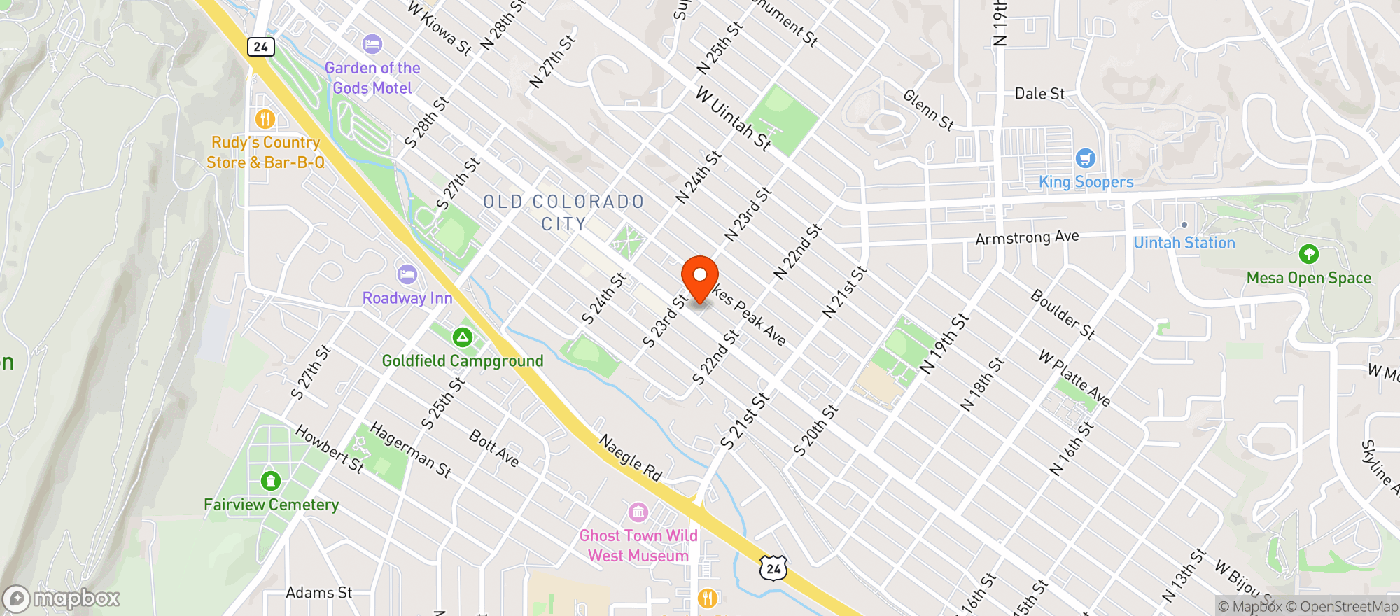 Map showing Indico Medical