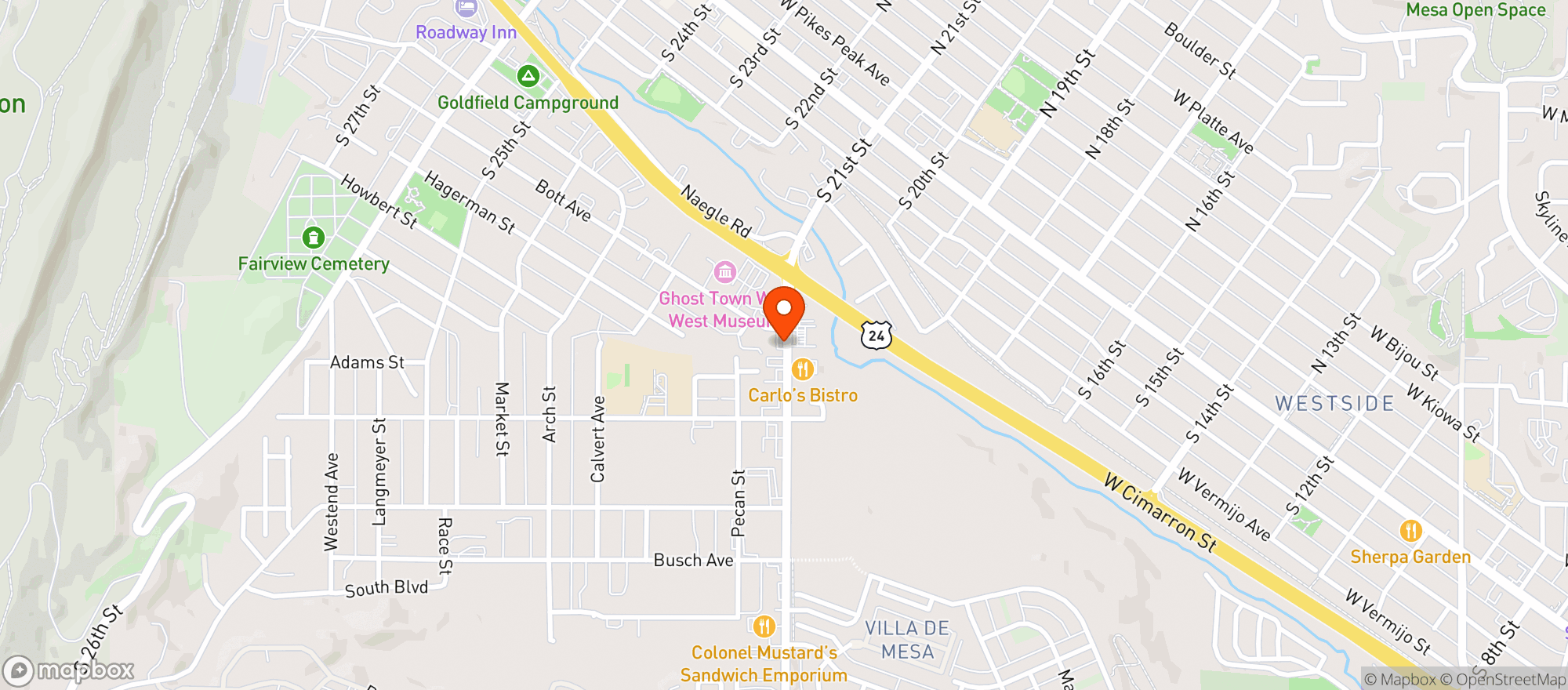 Map showing Plaza 21 Discount Liquor