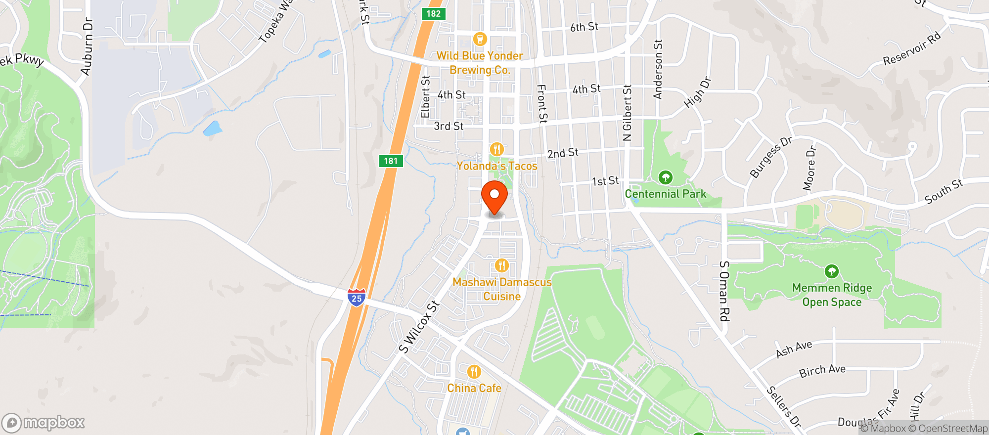 Map showing Scissors & Scotch