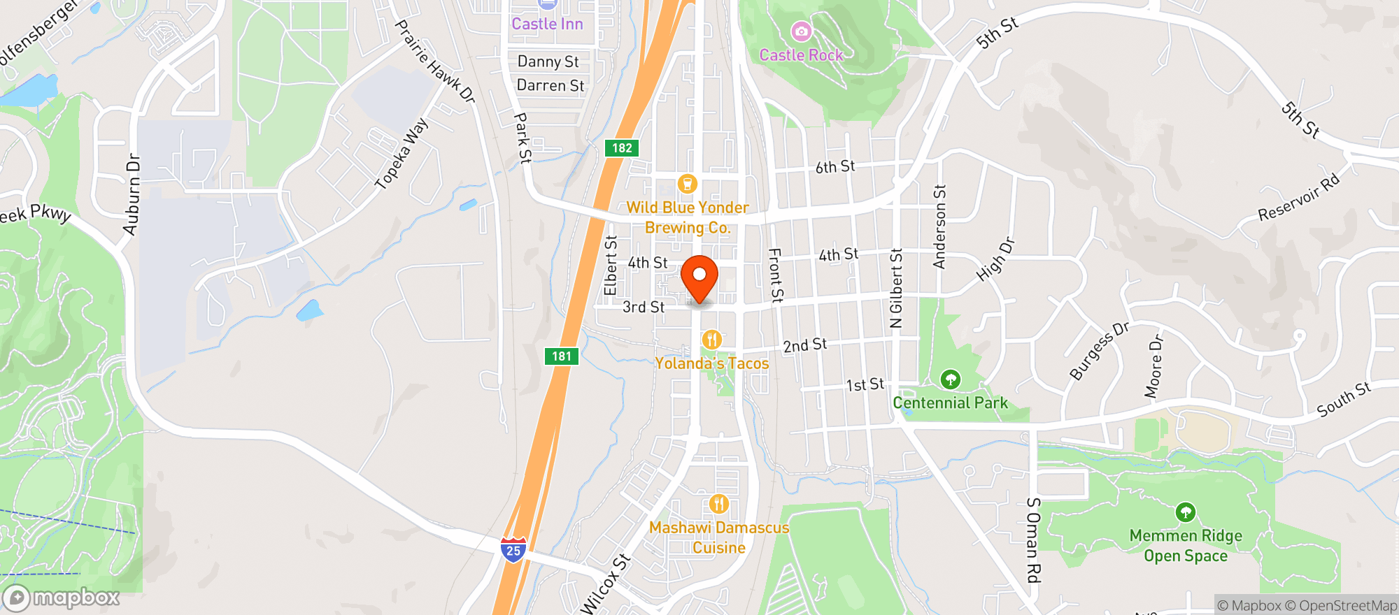 Map showing Provision Bar