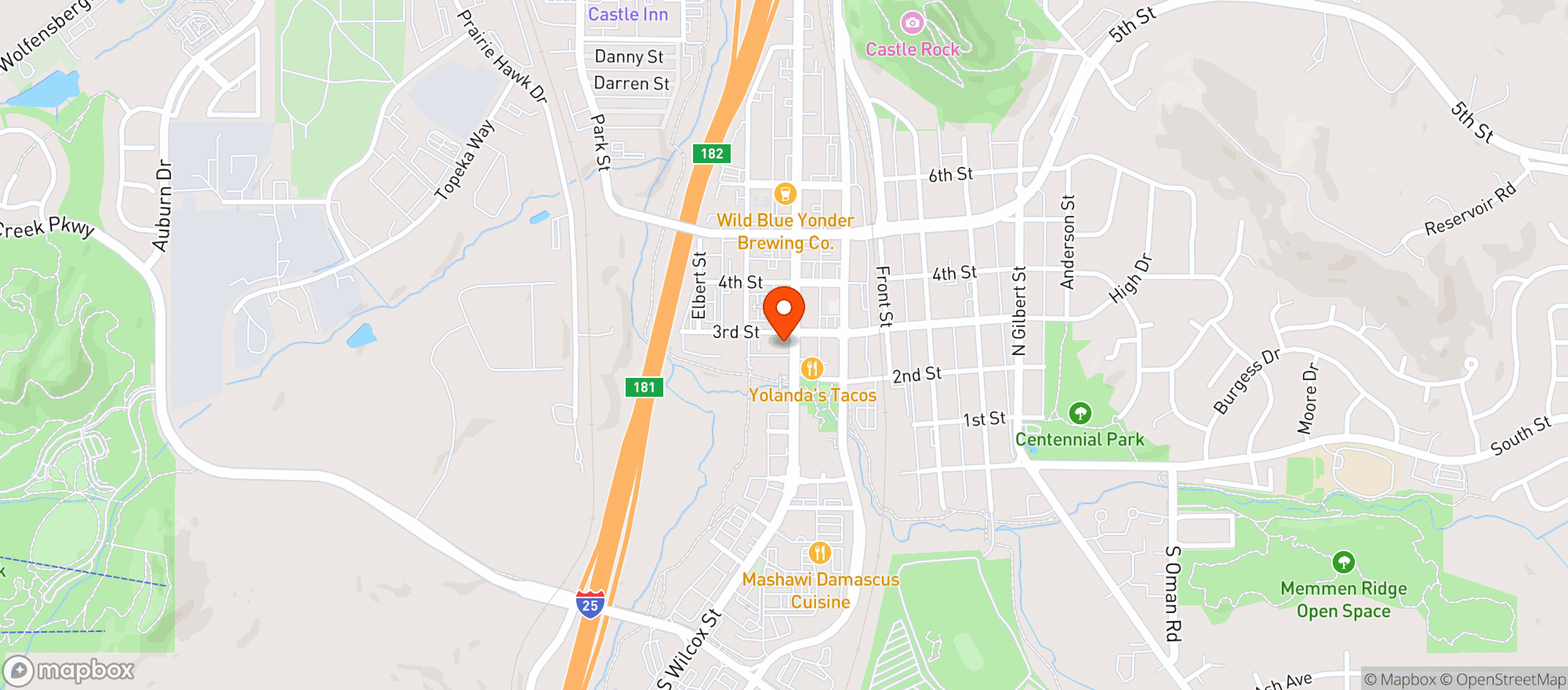 Map showing Homegrown Tap & Dough