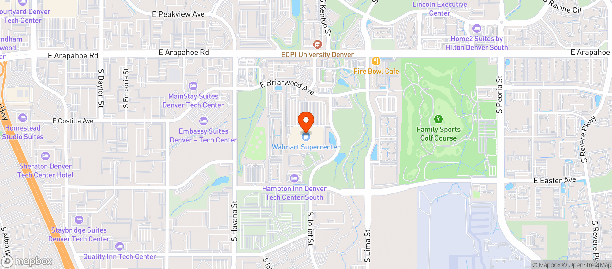 Map showing Walmart 3313