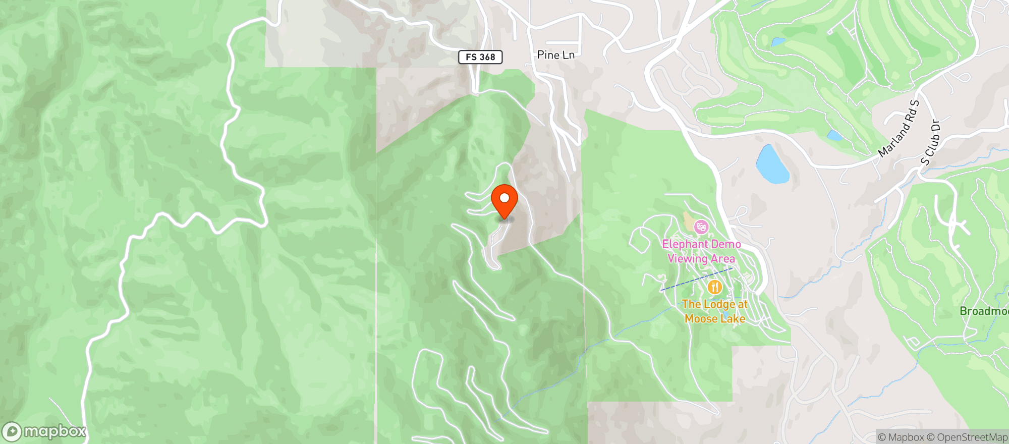 Map showing Cloud Camp