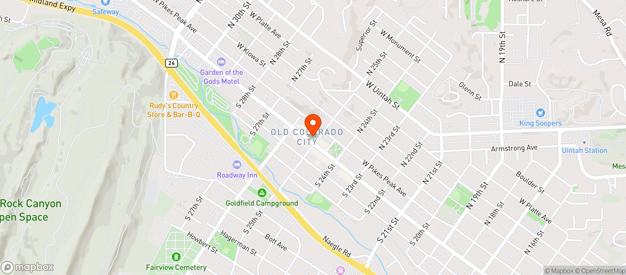 Map showing Loft Music Venue