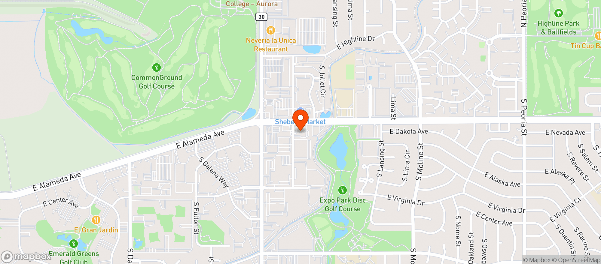 Map showing A & I Liquors