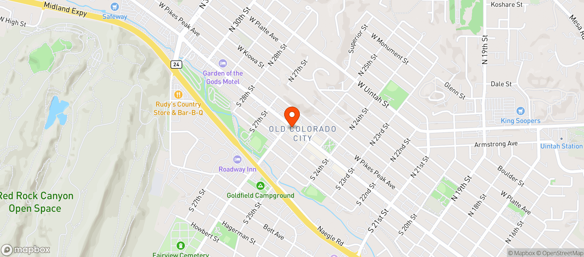 Map showing Pizzeria Rustica