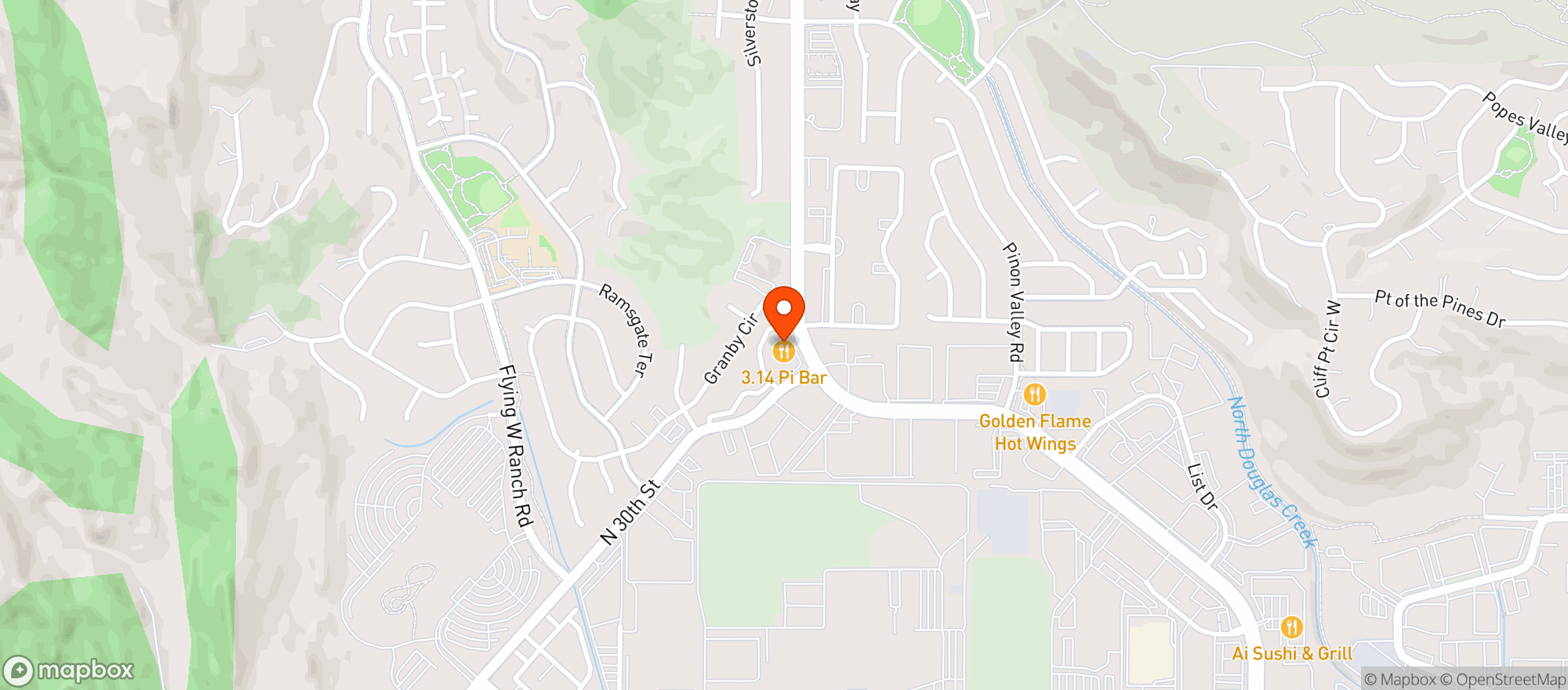 Map showing Silver Stem - Garden Of The Gods