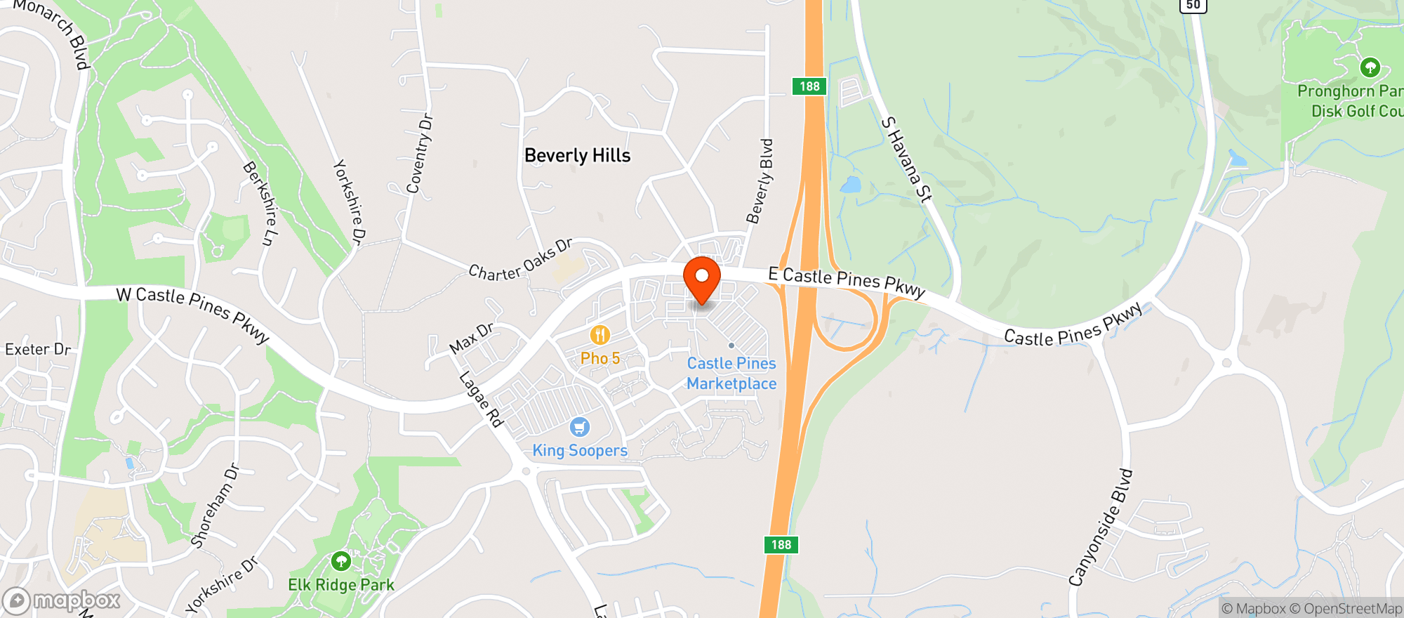 Map showing 80108 Wine & Spirits