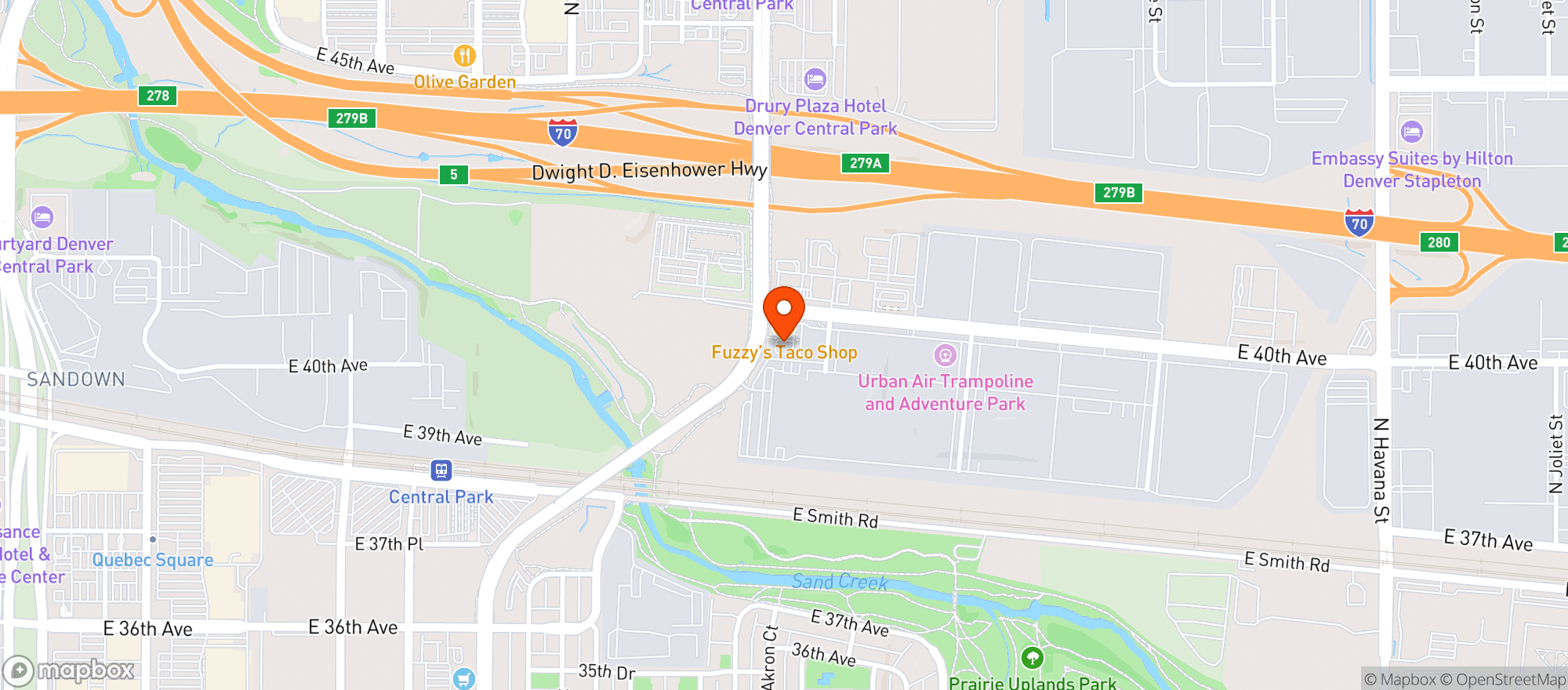 Map showing Cheba Hut