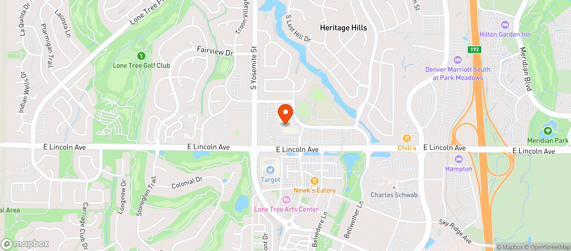 Map showing Albertsons Safeway