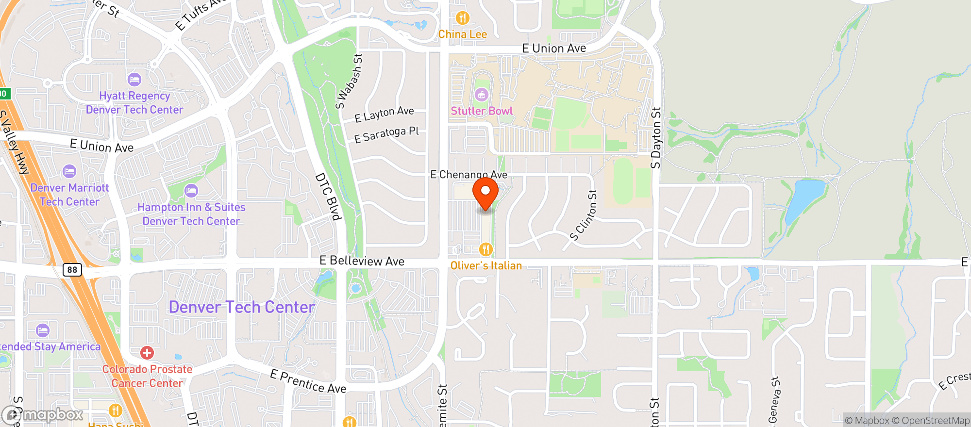 Map showing King Soopers