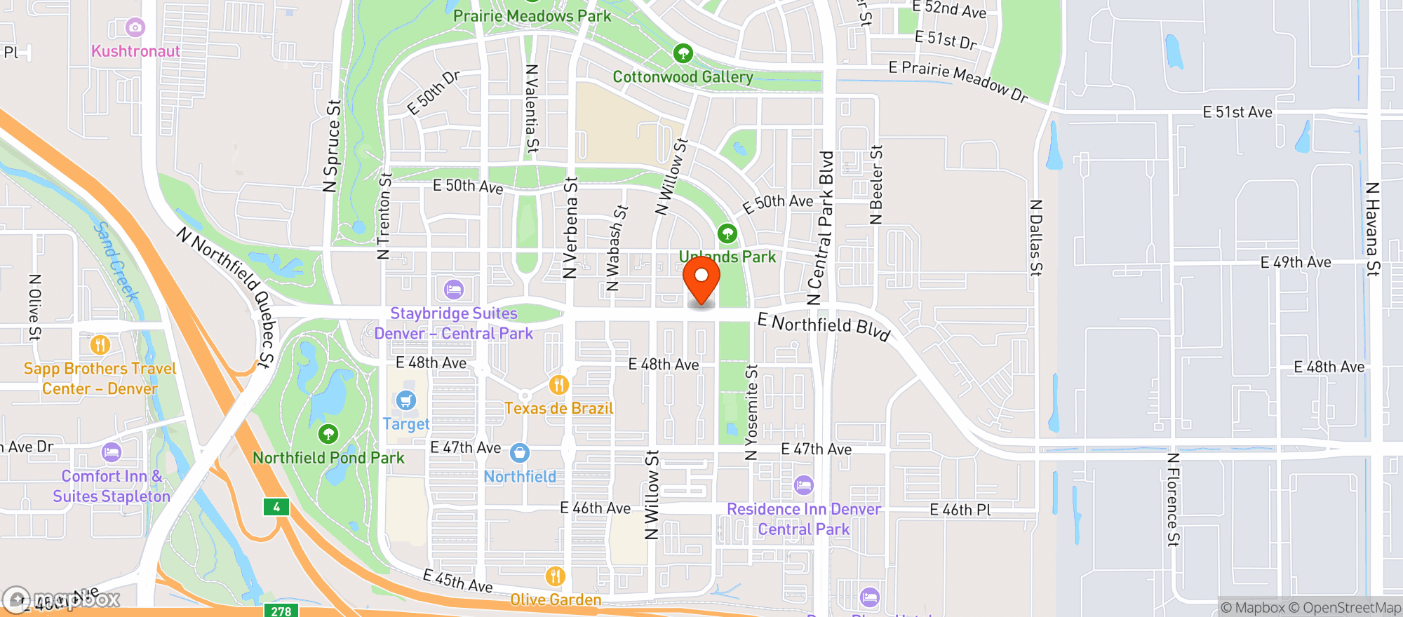 Map showing Aces High Spirits