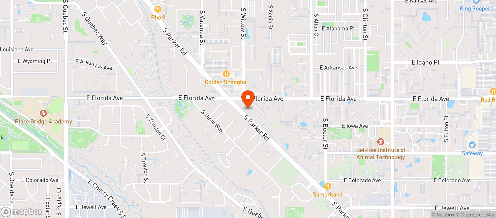 Map showing Wallabys Liquor Warehouse