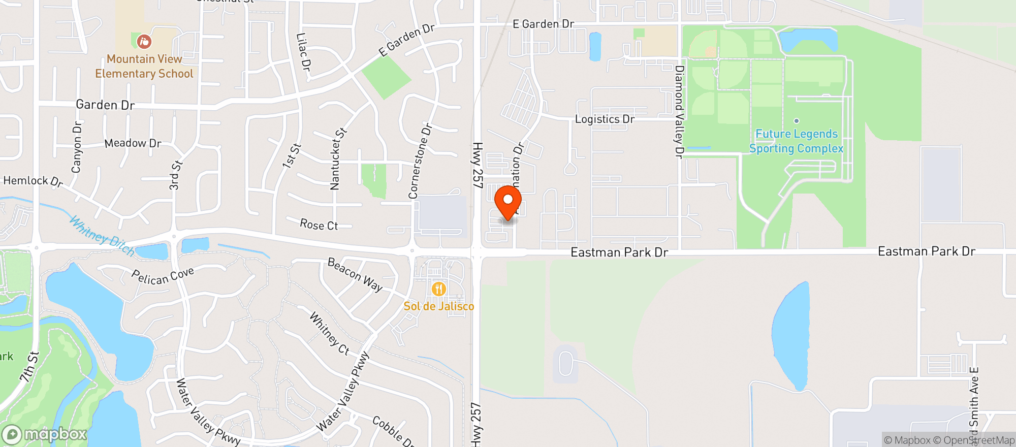 Map showing Luna S Tacos