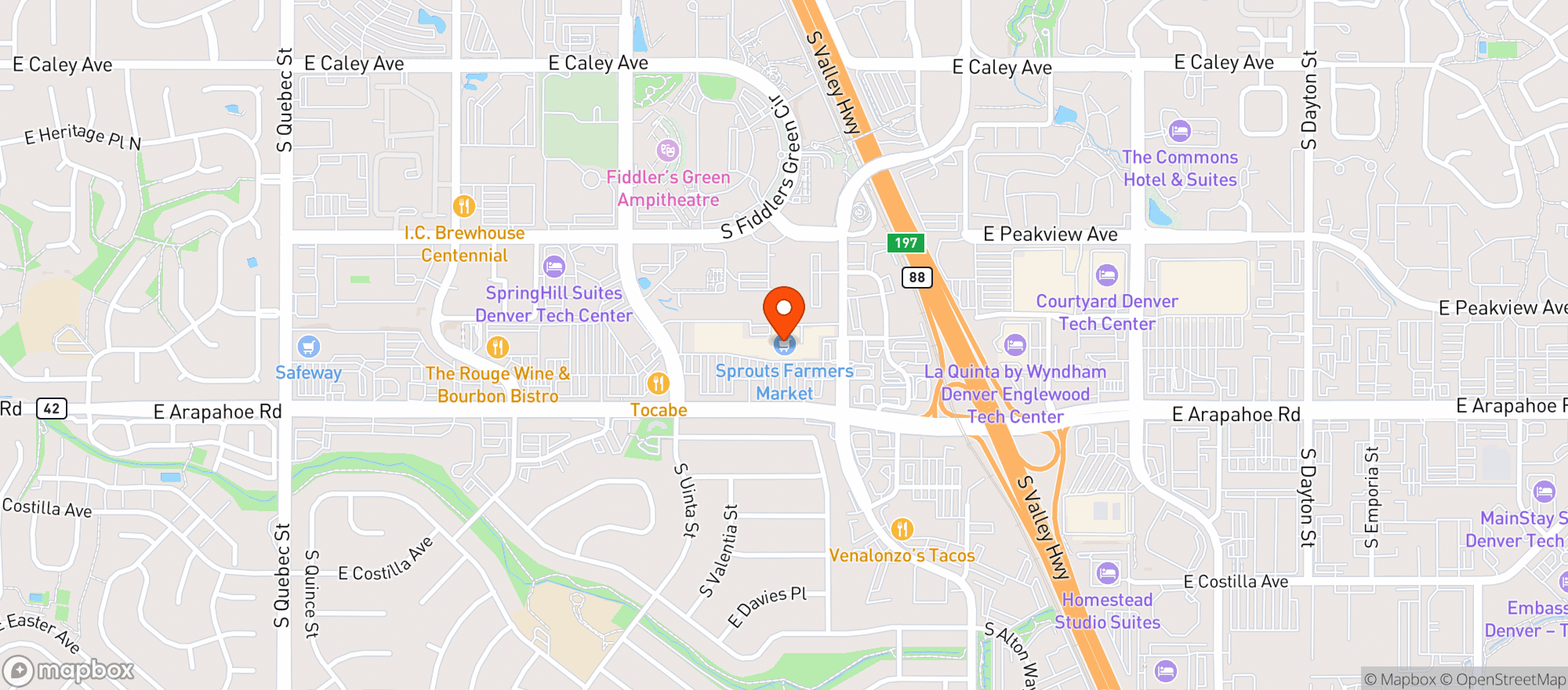Map showing SPROUTS FARMERS MARKET