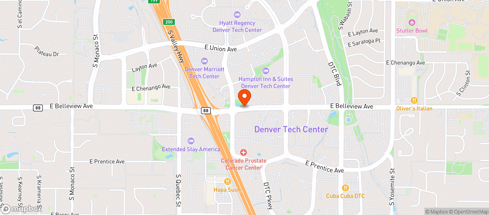 Map showing Cheba Hut