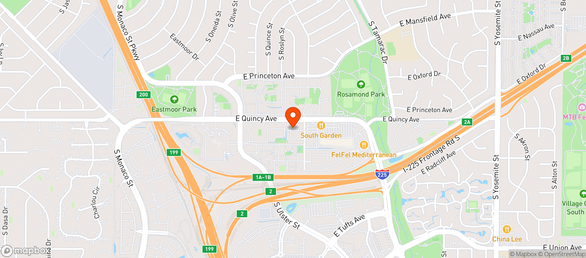 Map showing Belleview Wine & Spirits