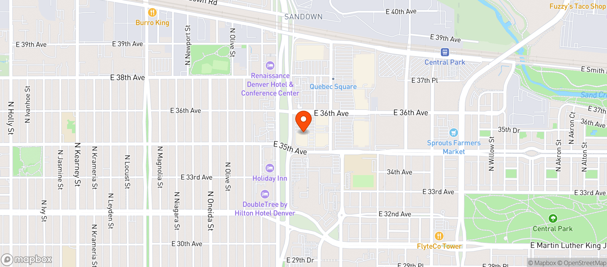 Map showing Gnc - 9039 - Quebec Square