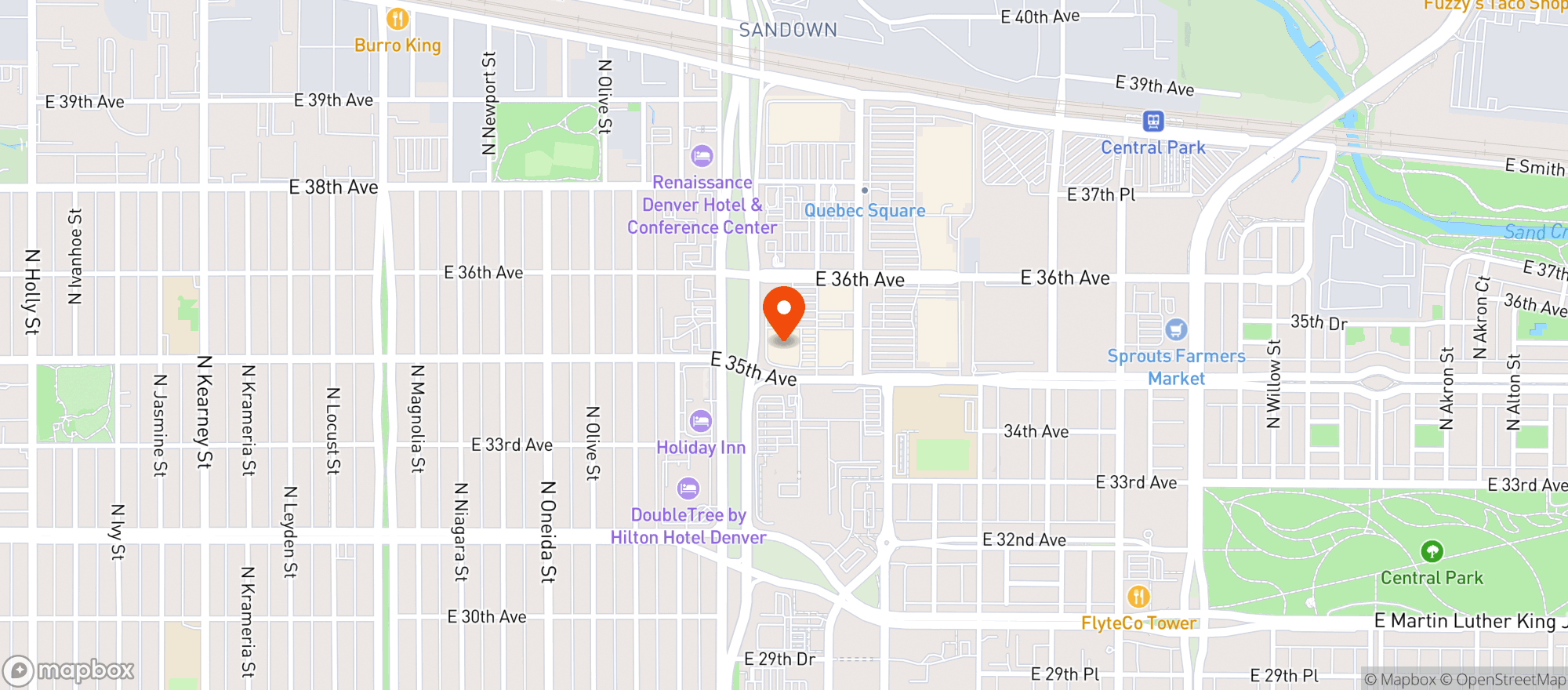 Map showing Lucky Loo's Liquor