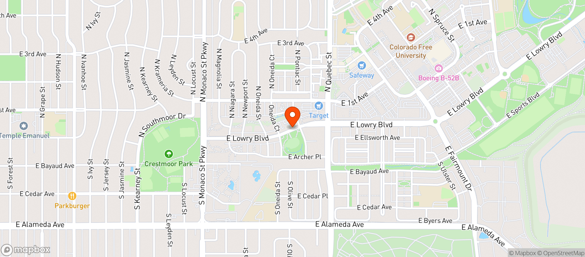 Map showing Clarks Market