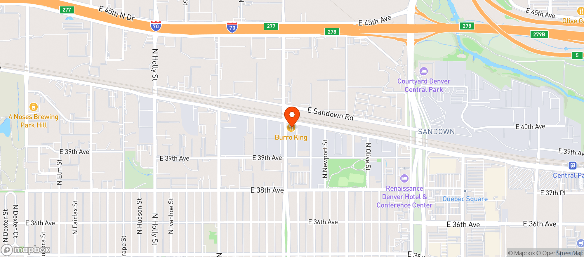Map showing Angels Liquor