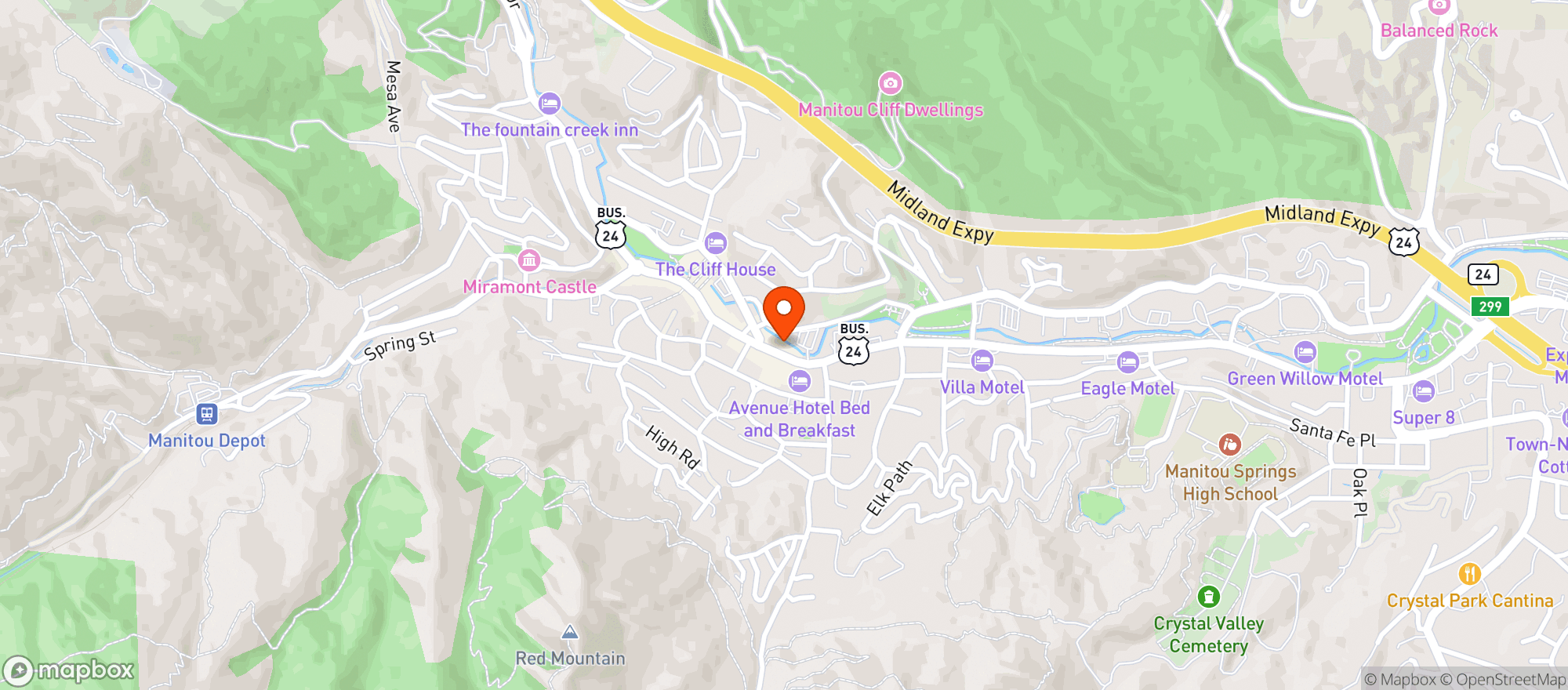 Map showing THE KEG LOUNGE