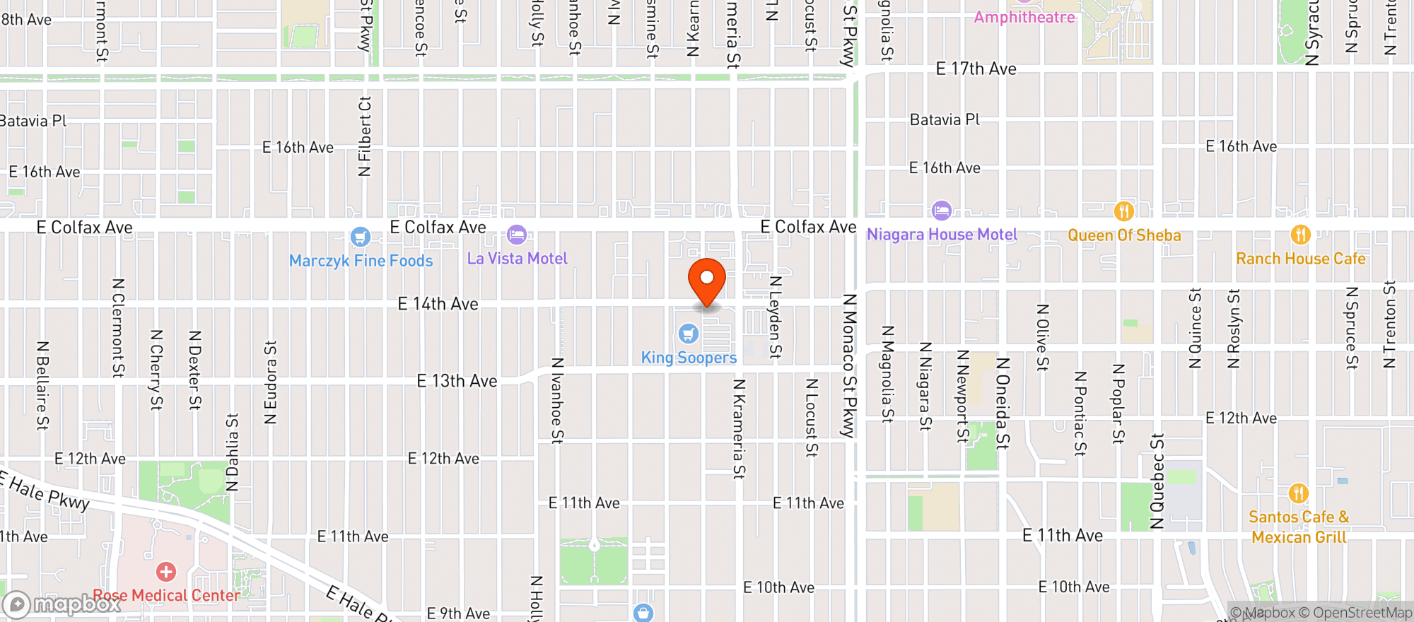 Map showing Mayfair Liquors