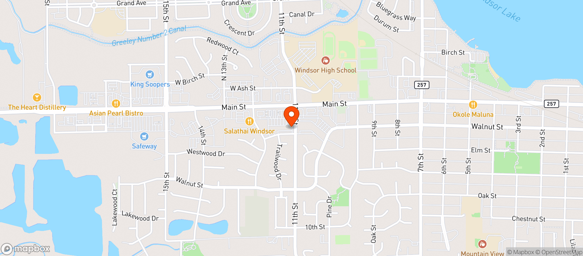 Map showing Windsor Discount Liquor