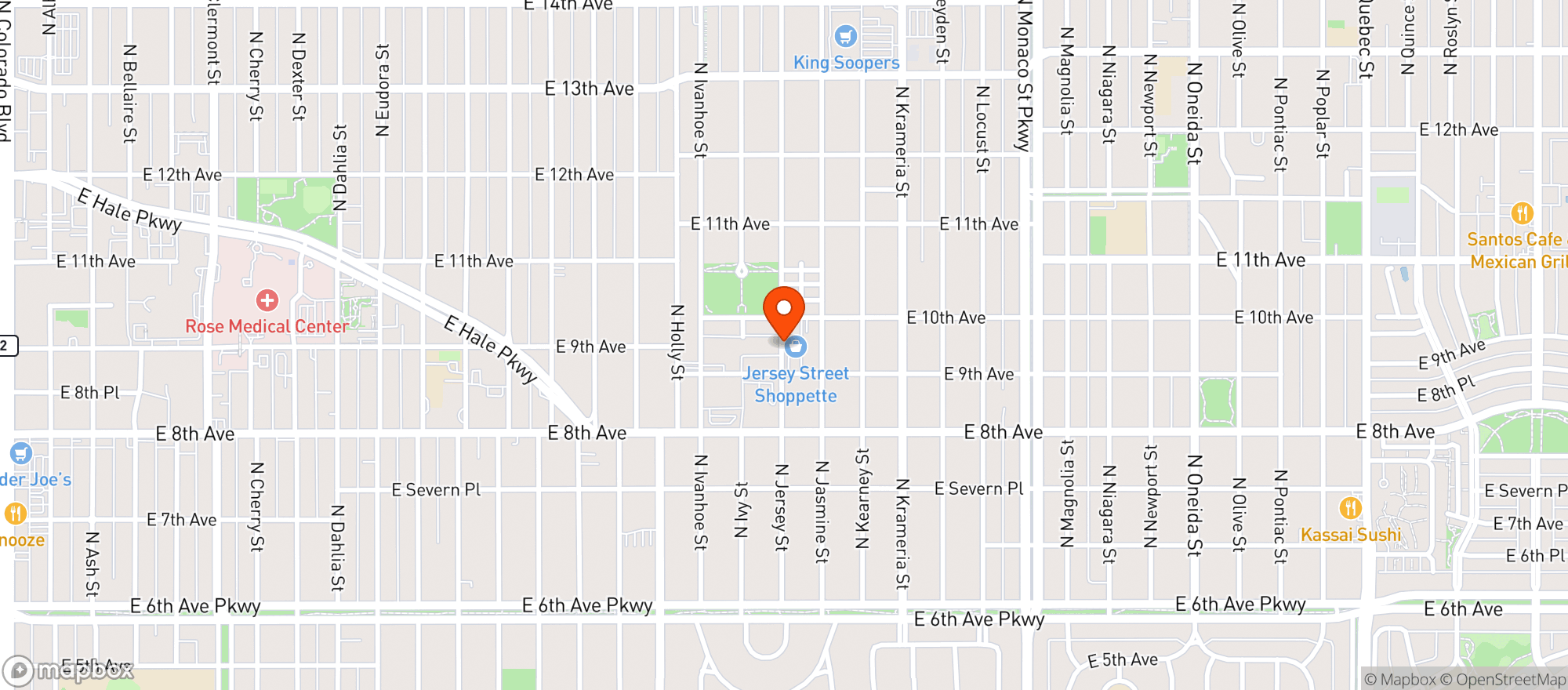 Map showing Berthas Baha Bistro