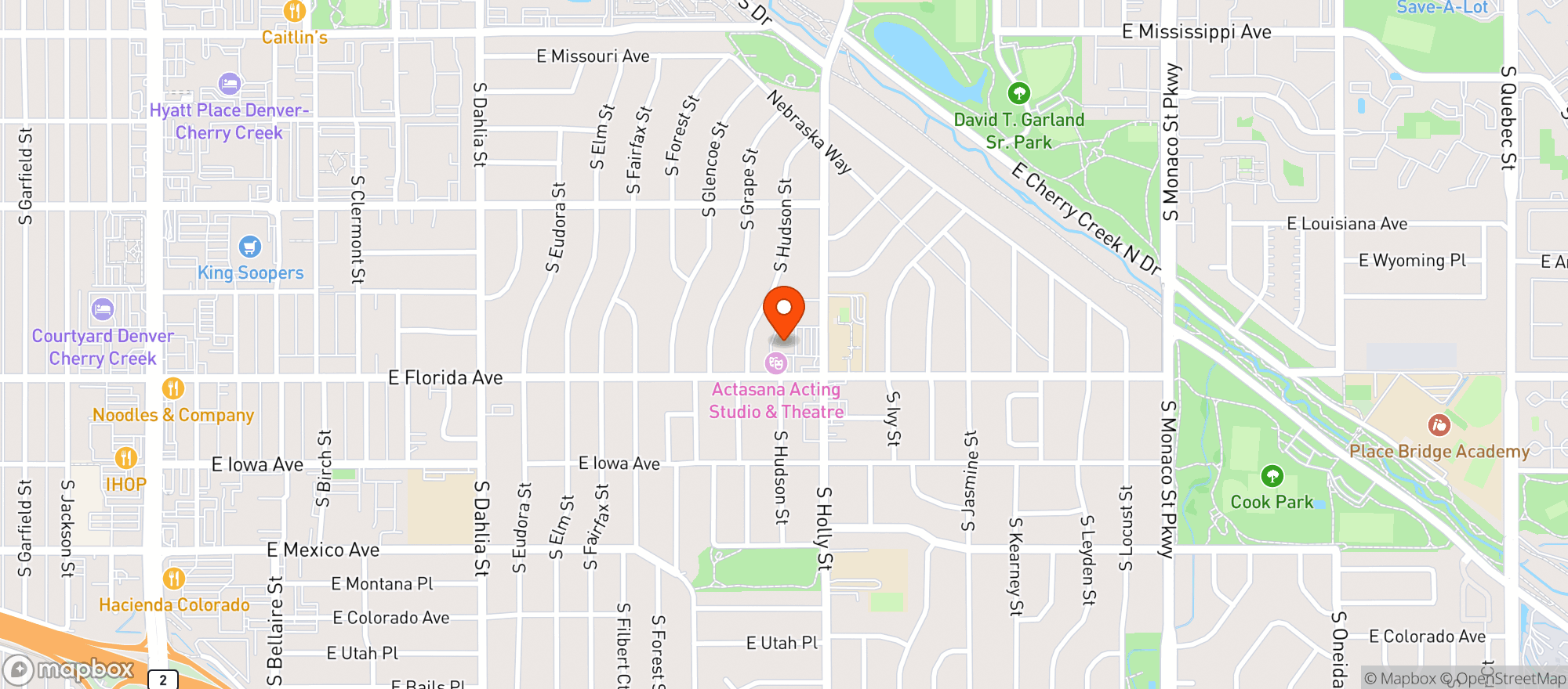 Map showing VIRGINIA VILLAGE LIQUORS