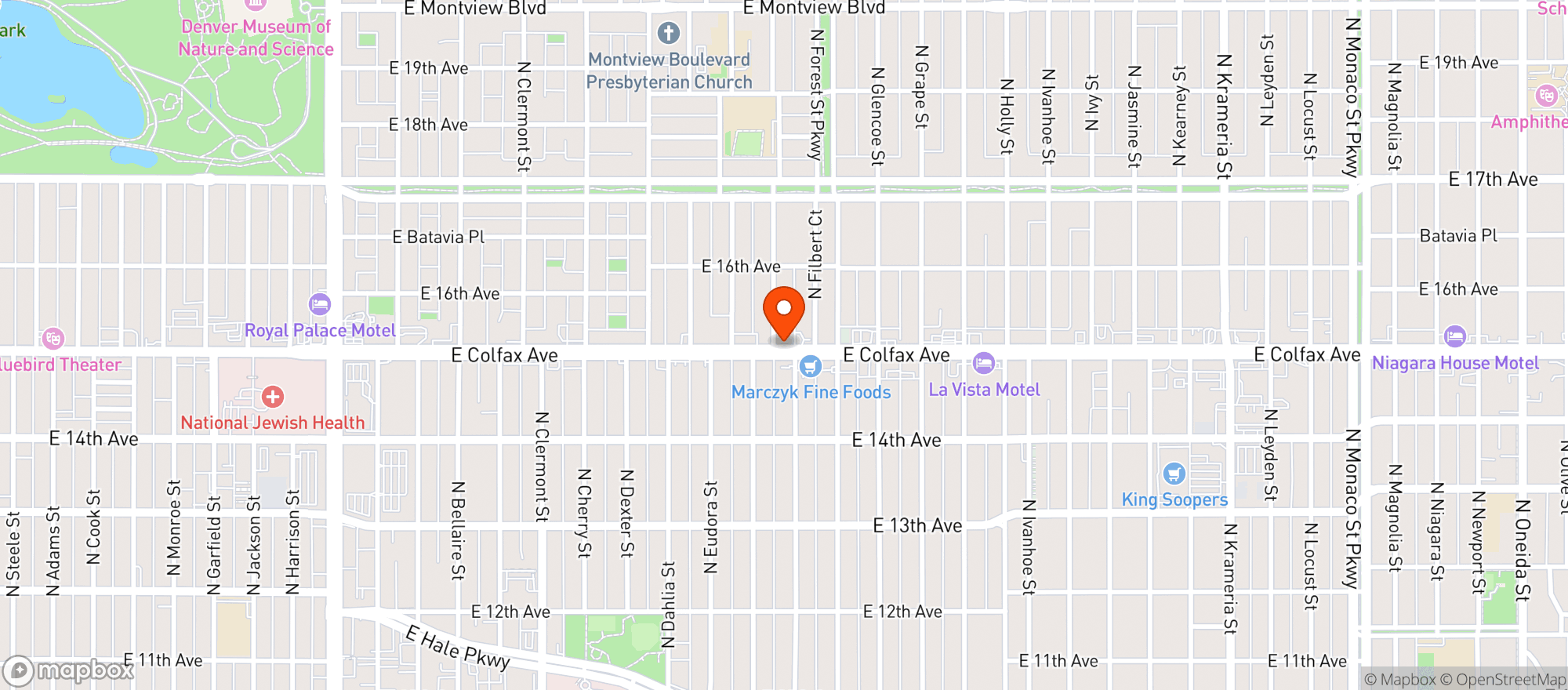 Map showing Verde Wellness Center 
