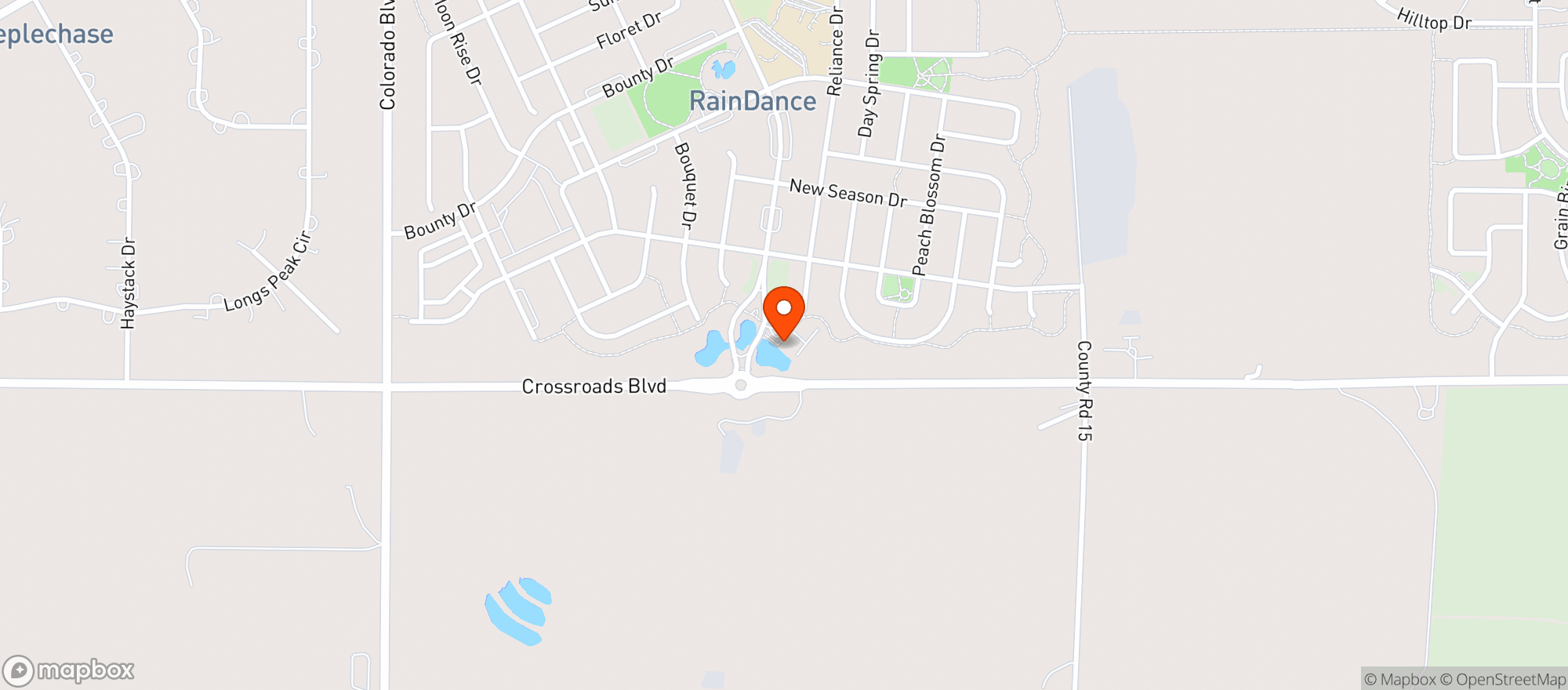 Map showing Teds Sweet Water Grill